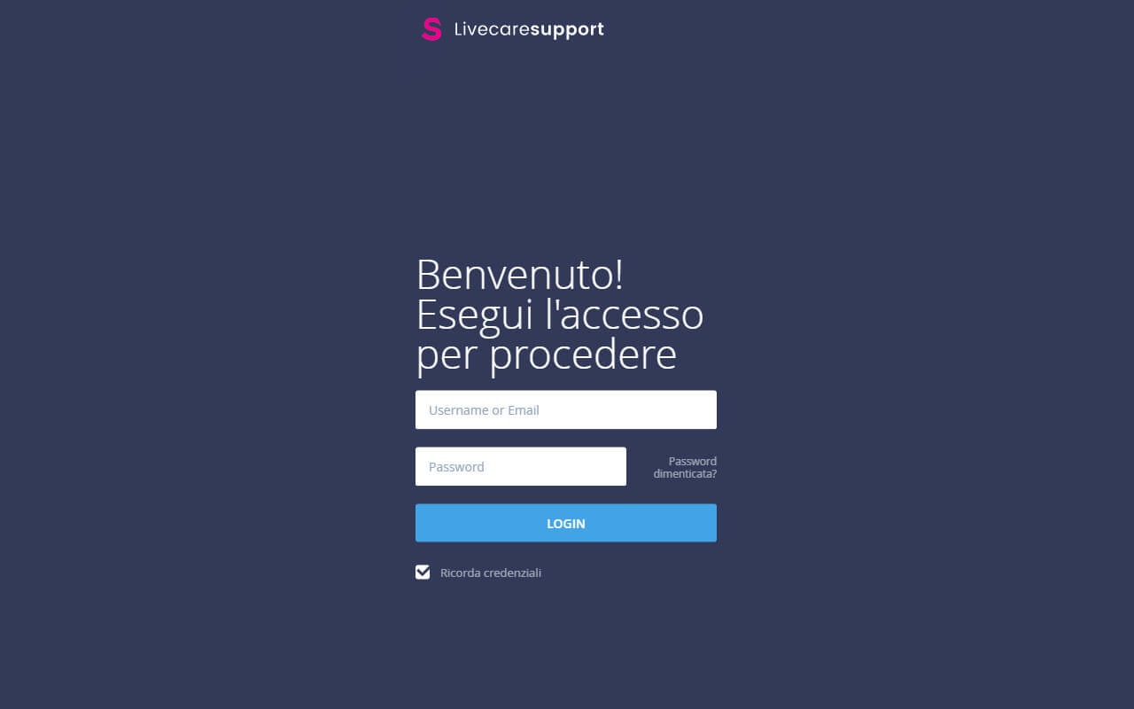 Accesso remoto con Livecare Support